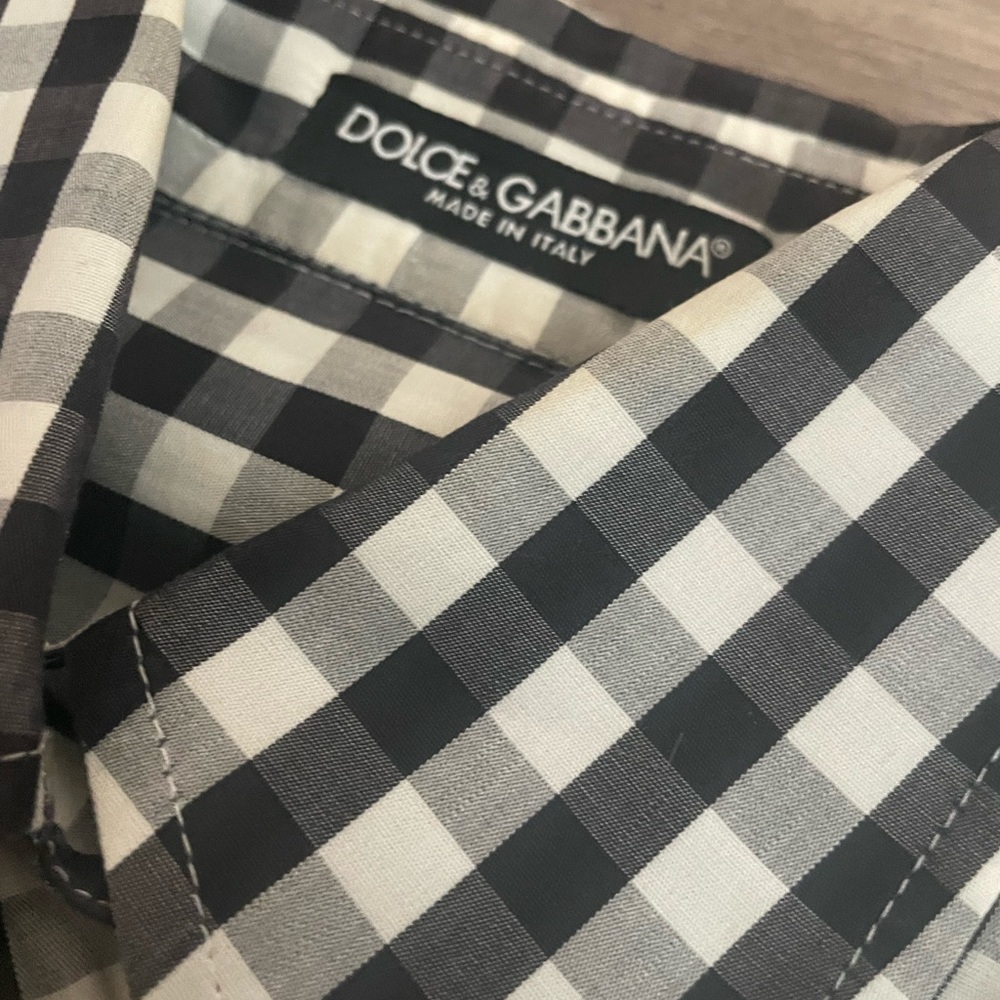 DOLCE&GABBANA -Women's Black&White Short Sleeve Shirt, size 6